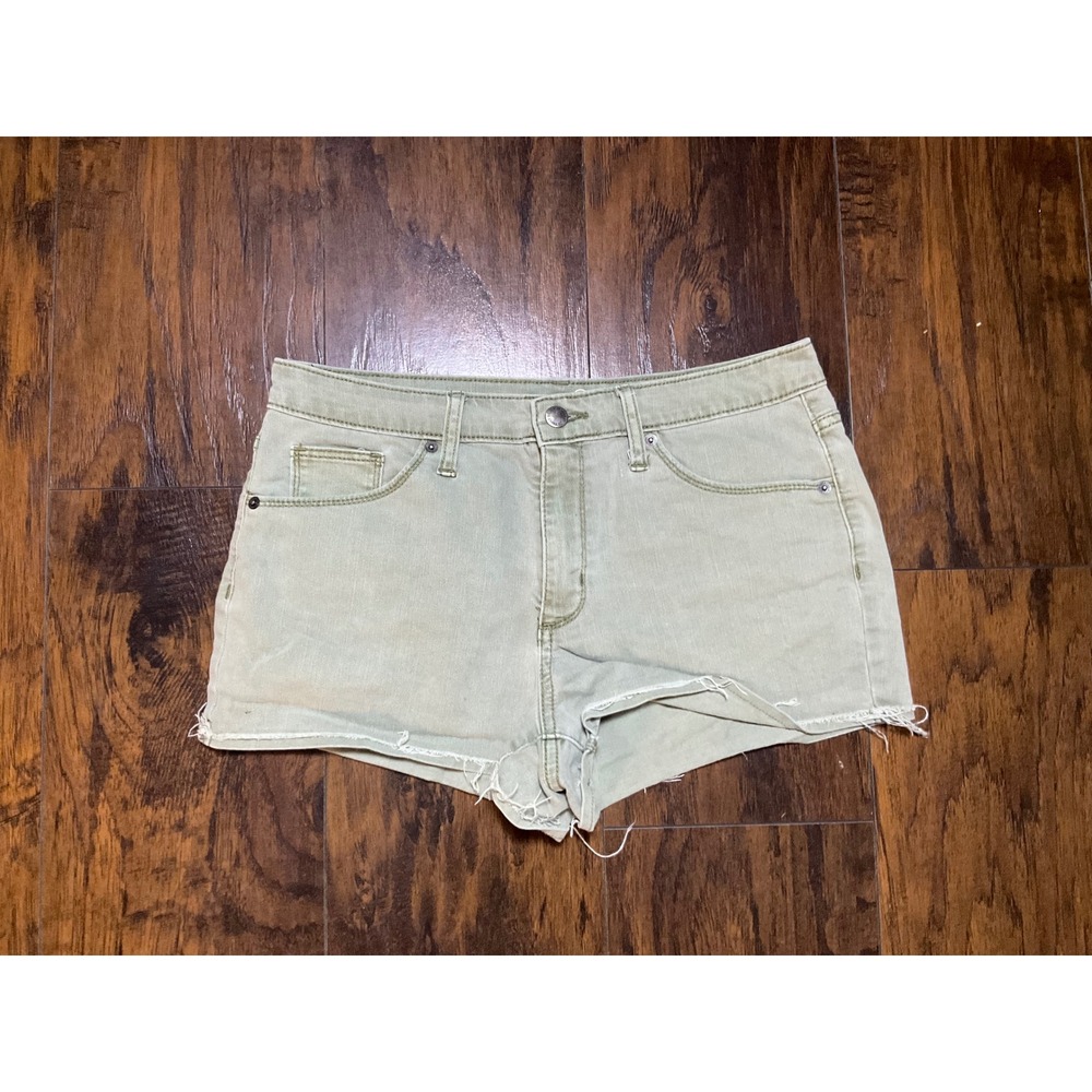 Universal Thread Womens High Rise Shortie Denim Shorts Sage Green Size 10/30R